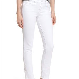 PAIGE white skyline ankle peg jeans